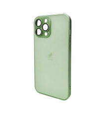 Чохол для смартфона AG Glass Matt Frame Color Logo for Apple iPhone 13 Pro Max Light Green