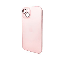 Чохол для смартфона AG Glass Matt Frame Color Logo for Apple iPhone 14 Chanel Pink