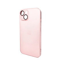 Чохол для смартфона AG Glass Matt Frame Color Logo for Apple iPhone 14 Chanel Pink