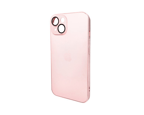 Чохол для смартфона AG Glass Matt Frame Color Logo for Apple iPhone 14 Chanel Pink