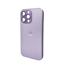 Чохол для смартфона AG Glass Matt Frame Color Logo for Apple iPhone 14 Pro Max Light Purple