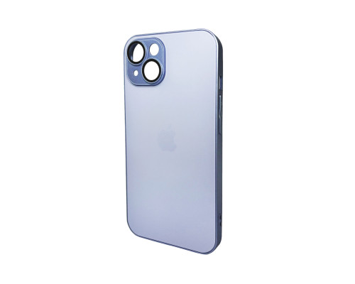 Чохол для смартфона AG Glass Matt Frame Color Logo for Apple iPhone 15 Sierra Blue