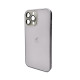 Чохол для смартфона AG Glass Matt Frame Color Logo for Apple iPhone 12 Pro Max Titanium Grey