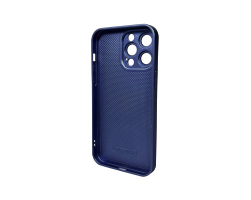 Чохол для смартфона AG Glass Matt Frame Color Logo for Apple iPhone 14 Pro Max Navy Blue
