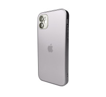 Чохол для смартфона AG Glass Matt Frame Color Logo for Apple iPhone 11 Titanium Grey