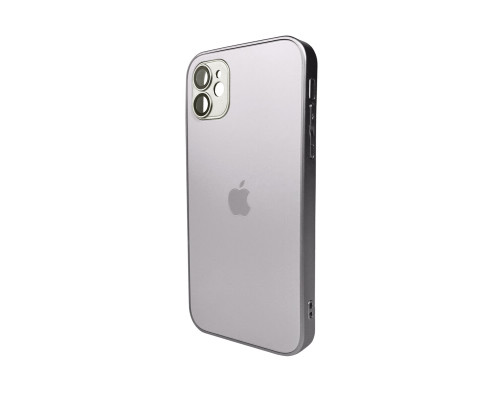 Чохол для смартфона AG Glass Matt Frame Color Logo for Apple iPhone 11 Titanium Grey