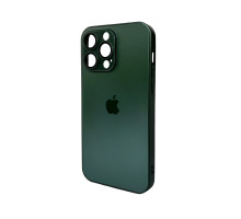 Чохол для смартфона AG Glass Matt Frame Color Logo for Apple iPhone 14 Pro Max Cangling Green