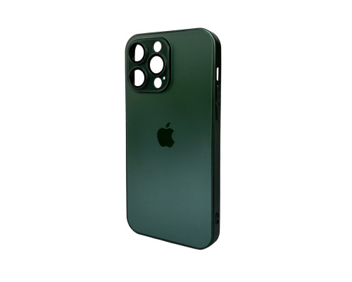 Чохол для смартфона AG Glass Matt Frame Color Logo for Apple iPhone 14 Pro Max Cangling Green