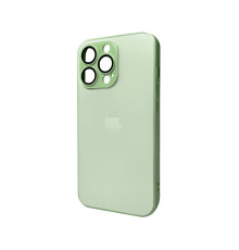 Чохол для смартфона AG Glass Matt Frame Color Logo for Apple iPhone 12 Pro Max Light Green