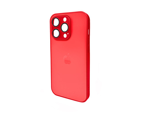 Чохол для смартфона AG Glass Matt Frame Color Logo for Apple iPhone 15 Pro Coke Red