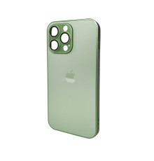 Чохол для смартфона AG Glass Matt Frame Color Logo for Apple iPhone 15 Pro Max Light Green