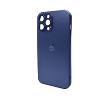 Чохол для смартфона AG Glass Matt Frame Color Logo for Apple iPhone 13 Pro Max Navy Blue