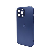 Чохол для смартфона AG Glass Matt Frame Color Logo for Apple iPhone 13 Pro Max Navy Blue