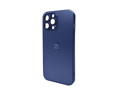 Чохол для смартфона AG Glass Matt Frame Color Logo for Apple iPhone 13 Pro Max Navy Blue