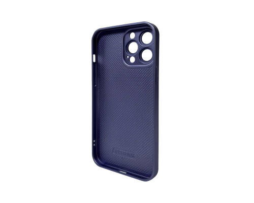 Чохол для смартфона AG Glass Matt Frame Color Logo for Apple iPhone 13 Pro Max Navy Blue