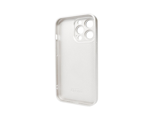 Чохол для смартфона AG Glass Matt Frame Color Logo for Apple iPhone 13 Pro Pearly White