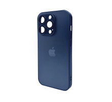 Чохол для смартфона AG Glass Matt Frame Color Logo for Apple iPhone 14 Pro Navy Blue