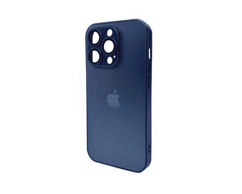 Чохол для смартфона AG Glass Matt Frame Color Logo for Apple iPhone 14 Pro Navy Blue