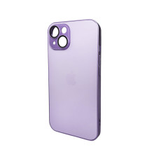 Чохол для смартфона AG Glass Matt Frame Color Logo for Apple iPhone 15 Light Purple