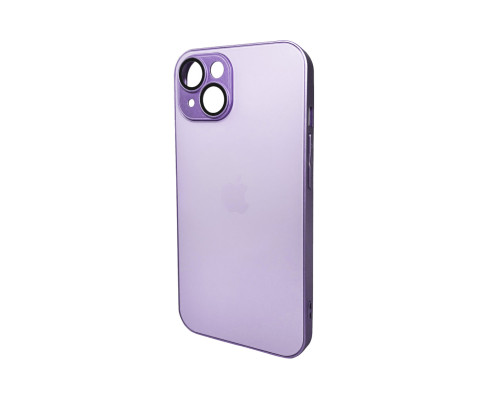 Чохол для смартфона AG Glass Matt Frame Color Logo for Apple iPhone 15 Light Purple