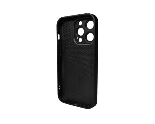 Чохол для смартфона AG Glass Matt Frame Color Logo for Apple iPhone 15 Pro Graphite Black