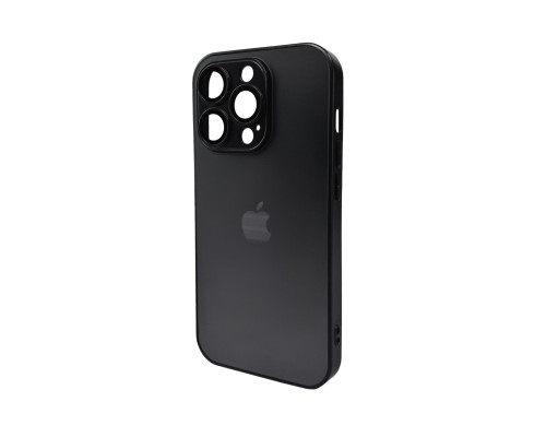 Чохол для смартфона AG Glass Matt Frame Color Logo for Apple iPhone 15 Pro Graphite Black