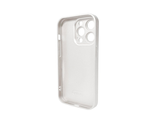 Чохол для смартфона AG Glass Matt Frame Color Logo for Apple iPhone 15 Pro Pearly White