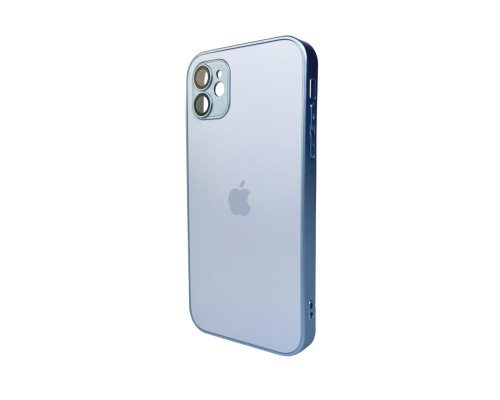 Чохол для смартфона AG Glass Matt Frame Color Logo for Apple iPhone 11 Sierra Blue