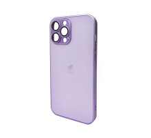 Чохол для смартфона AG Glass Matt Frame Color Logo for Apple iPhone 13 Pro Max Light Purple