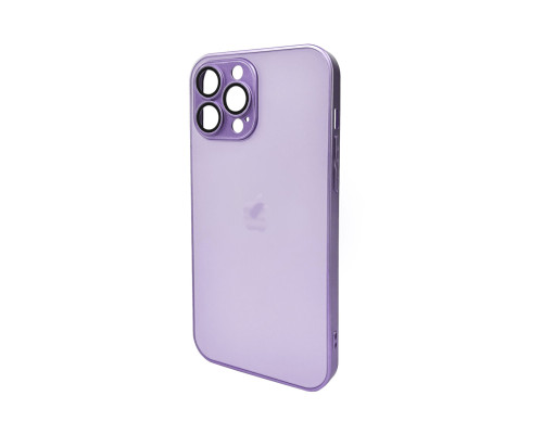 Чохол для смартфона AG Glass Matt Frame Color Logo for Apple iPhone 13 Pro Max Light Purple