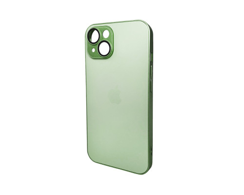 Чохол для смартфона AG Glass Matt Frame Color Logo for Apple iPhone 15 Light Green