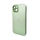 Чохол для смартфона AG Glass Matt Frame Color Logo for Apple iPhone 15 Light Green