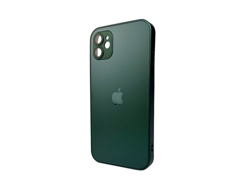 Чохол для смартфона AG Glass Matt Frame Color Logo for Apple iPhone 11 Cangling Green