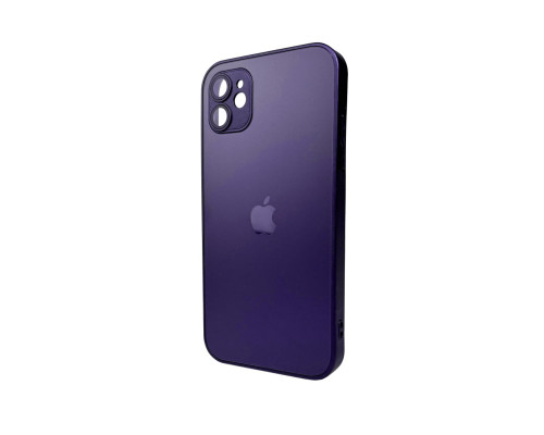 Чохол для смартфона AG Glass Matt Frame Color Logo for Apple iPhone 11 Deep Purple