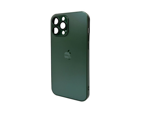 Чохол для смартфона AG Glass Matt Frame Color Logo for Apple iPhone 13 Pro Max Cangling Green