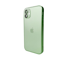 Чохол для смартфона AG Glass Matt Frame Color Logo for Apple iPhone 11 Light Green