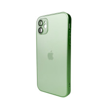 Чохол для смартфона AG Glass Matt Frame Color Logo for Apple iPhone 11 Light Green