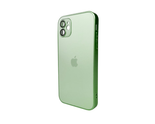 Чохол для смартфона AG Glass Matt Frame Color Logo for Apple iPhone 11 Light Green