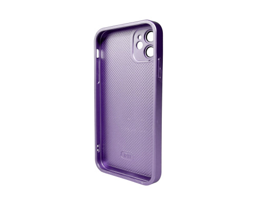 Чохол для смартфона AG Glass Matt Frame Color Logo for Apple iPhone 11 Light Purple