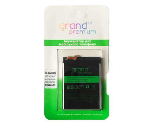 Акумулятор GRAND Premium Samsung M207 M20s/M307 M30s/M21 M215F/M31 M315F(EB-BM207ABY) mag-200000128187114743