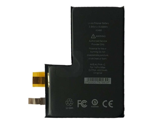 Акумулятор ALPHA-C. EXTRA for iPhone14 Pro Max/4323mAh/Без контролеру mag-200000147983435026