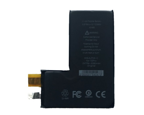 Акумулятор ALPHA-C. EXTRA for iPhone15 Pro/3280mAh/Без контролеру mag-200000154047359224