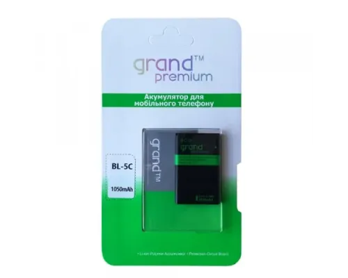Акумулятор GRAND Premium for Nokia BL-5C дефект пакування mag-2000001584972152678