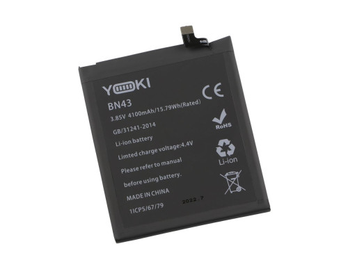 Акумулятор для Xiaomi Redmi Note 4X / BN43 Характеристики Yoki 2020000321026