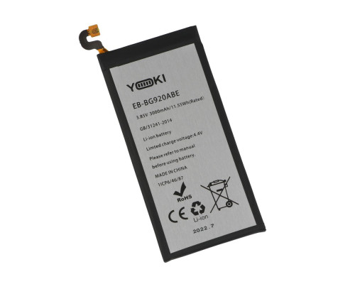 Акумулятор для Samsung G920F Galaxy S6 SS / EB-BG920ABE Характеристики Yoki 2020000321330