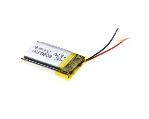 Внутрішній Акумулятор 802030Р Характеристики 31*20*8 700mAh 3.7V 2020000209577