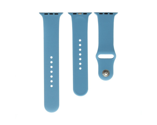 Ремінець для Apple Watch Band Silicone Two-Piece 42/44/45/49 mm Колір 17, Turquoise