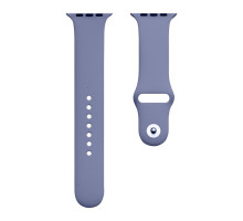 Ремінець для Apple Watch Band Silicone One-Piece Size-S 38/40/41 mm Колір 28, Lavender grey 2000000580265