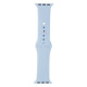 Ремінець для Apple Watch Band Silicone One-Piece Size-S 38/40/41 mm Колір 28, Lavender grey 2000000580265