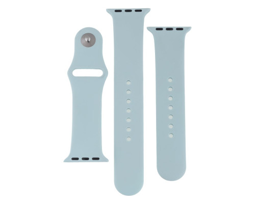 Ремінець для Apple Watch Band Silicone Two-Piece 38/40/41 mm Колір 62, Granny grey